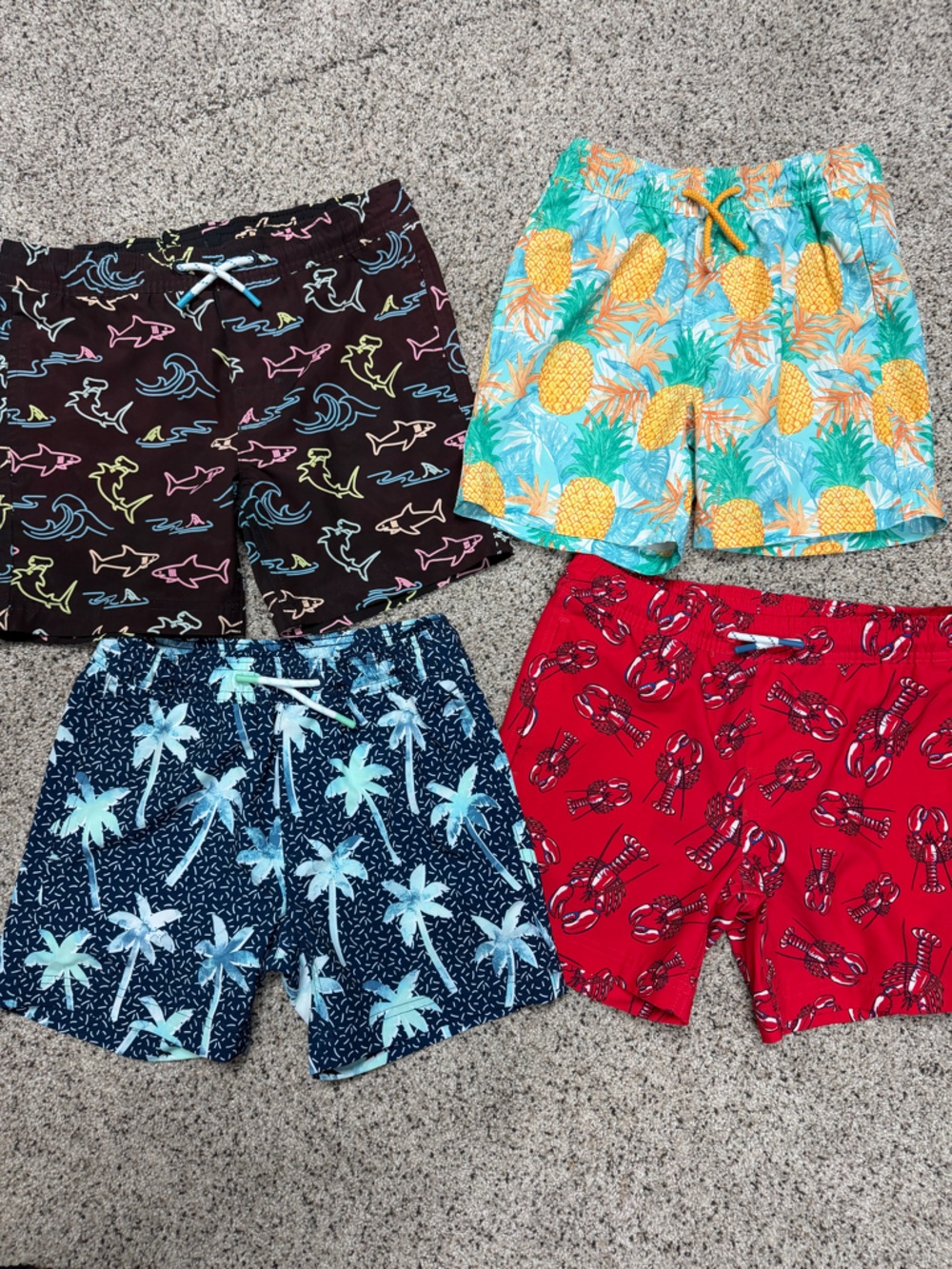 Boys swim trunks bundle of 4